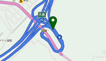 高知自動車道 大豊IC 下り 入口の地図画像