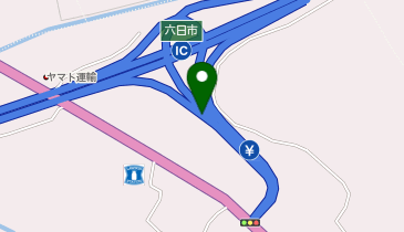 中国自動車道 六日市IC 下り 入口の地図画像
