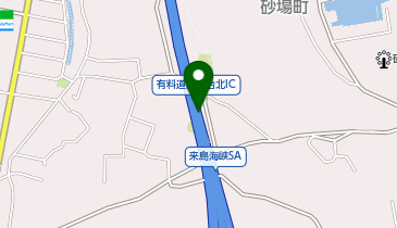 西瀬戸自動車道 今治北IC 下り 出口の地図画像