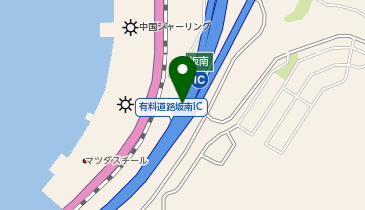 広島呉道路 坂南IC 上り 出口の地図画像