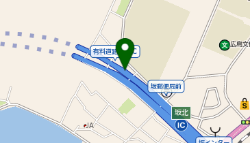 広島呉道路 坂北IC 下り 出口の地図画像