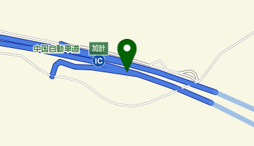 中国自動車道 加計スマートIC 下り 出口の地図画像