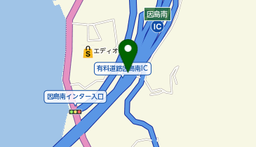 西瀬戸自動車道 因島南IC 上り 出口の地図画像