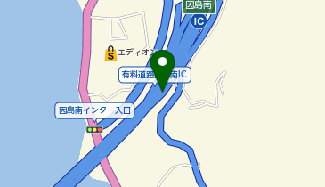 西瀬戸自動車道 因島南IC 下り 入口の地図画像