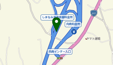 西瀬戸自動車道 向島IC 下り 入口の地図画像