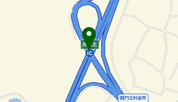 神戸淡路鳴門自動車道 鳴門北IC 上り 出口の地図画像