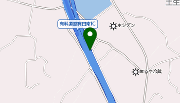 湯浅御坊道路 有田南IC 下り 入口の地図画像