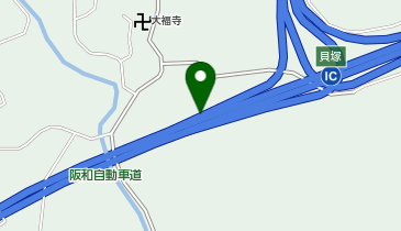 阪和自動車道 貝塚IC 上り 出口の地図画像