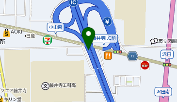 西名阪自動車道 藤井寺IC 上り 出口の地図画像