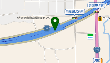 南阪奈道路 羽曳野IC 上り 入口の地図画像