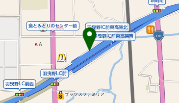 南阪奈道路 羽曳野IC 下り 入口の地図画像