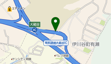 第二神明道路 大蔵谷IC 上り 入口の地図画像