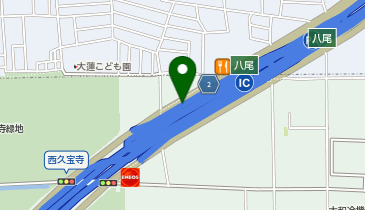 近畿自動車道 八尾IC 上り 入口の地図画像