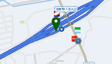 西名阪自動車道 法隆寺IC 上り 入口の地図画像