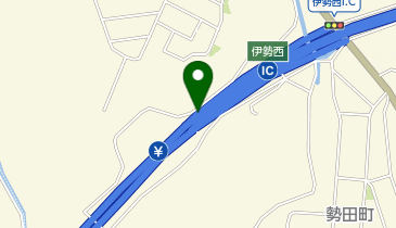 伊勢自動車道 伊勢西IC 下り 出口の地図画像