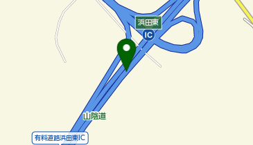 山陰道(江津-浜田) 浜田東IC 下り 入口の地図画像