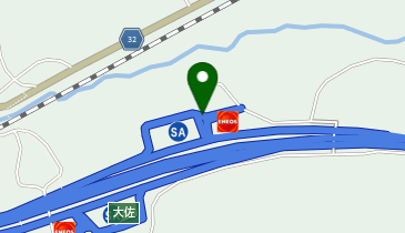 中国自動車道 大佐スマートIC 上り 出口の地図画像