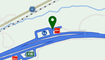 中国自動車道 大佐スマートIC 上り 入口の地図画像