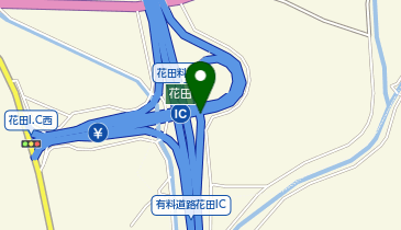 播但連絡有料道路 花田IC 上り 入口の地図画像