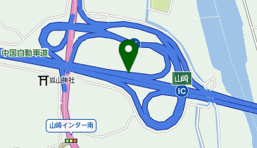 中国自動車道 山崎IC 上り 出口の地図画像