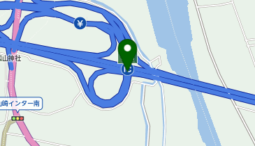 中国自動車道 山崎IC 下り 出口の地図画像