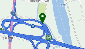 中国自動車道 山崎IC 下り 入口の地図画像