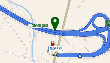 中国自動車道 加西IC 上り 出口の地図画像