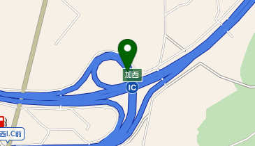 中国自動車道 加西IC 上り 入口の地図画像