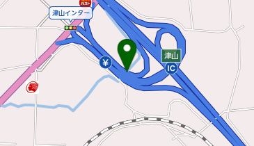 中国自動車道 津山IC 下り 入口の地図画像