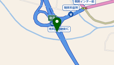 播但連絡有料道路 朝来IC 下り 出口の地図画像