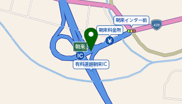 播但連絡有料道路 朝来IC 下り 入口の地図画像