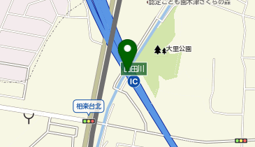 京奈和自動車道 山田川IC 上り 出口の地図画像