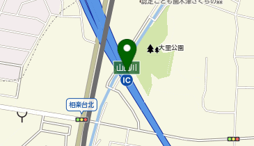 京奈和自動車道 山田川IC 下り 入口の地図画像