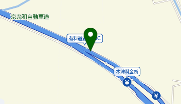 京奈和自動車道 木津IC 下り 出口の地図画像