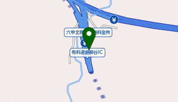 六甲北有料道路 柳谷 上り 入口の地図画像