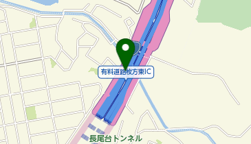 第二京阪道路(均一区間) 枚方東IC 上り 入口の地図画像