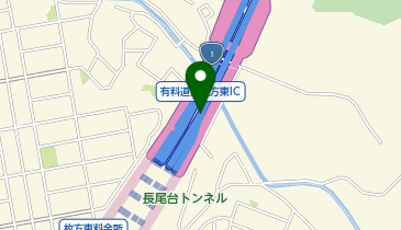 第二京阪道路(均一区間) 枚方東IC 下り 出口の地図画像