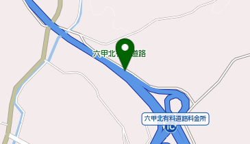 六甲北有料道路 大沢IC 上り 出口の地図画像