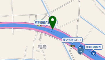 京滋バイパス 久御山IC 上り 出口の地図画像