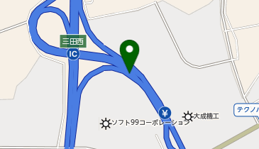 舞鶴若狭自動車道 三田西IC 上り 入口の地図画像