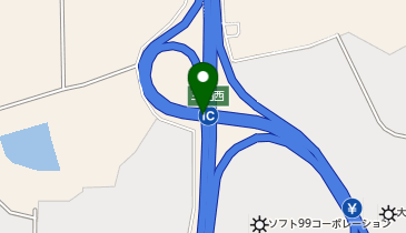 舞鶴若狭自動車道 三田西IC 下り 出口の地図画像