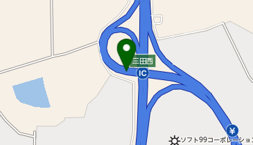 舞鶴若狭自動車道 三田西IC 下り 入口の地図画像
