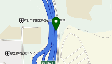 新名神高速道路 草津田上IC 上り 出口の地図画像