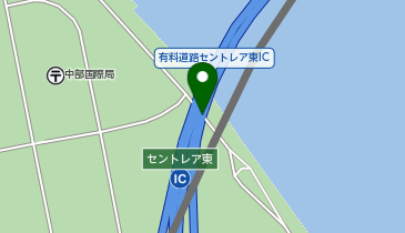 中部国際空港連絡道路 セントレア東IC 上り 出口2の地図画像