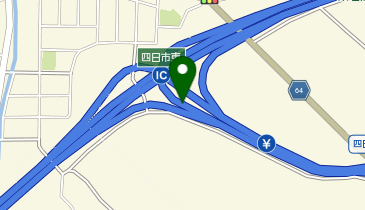 東名阪自動車道 四日市東IC 上り 入口の地図画像