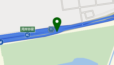 伊勢湾岸自動車道 湾岸弥富IC 下り 出口の地図画像