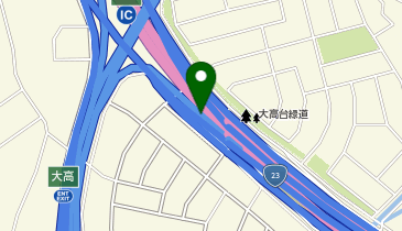 知多半島道路 大高IC 下り 入口2の地図画像