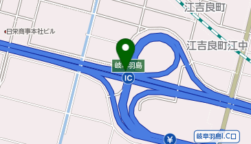 名神高速道路 岐阜羽島IC 上り 出口の地図画像
