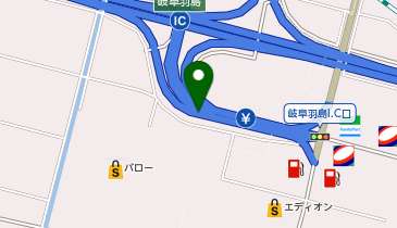 名神高速道路 岐阜羽島IC 下り 入口の地図画像