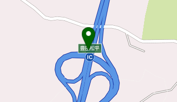 東海環状自動車道 豊田松平IC 内回り 入口の地図画像